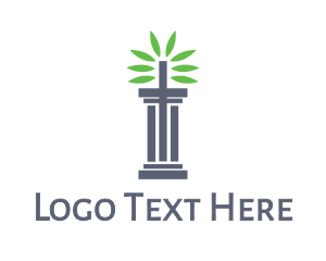 Leaves Cross Pillar logo