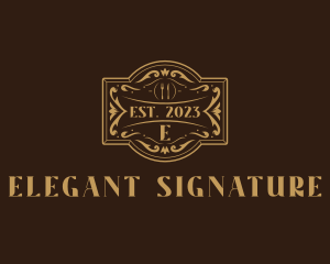 Luxury Fine Dining Restaurant logo design