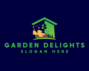 Lawn Mower Landscaping logo design