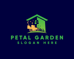 Lawn Mower Landscaping logo design