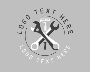 Construction Handyman Tools Logo