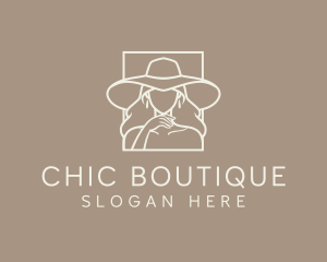 Woman Hat Boutique logo design