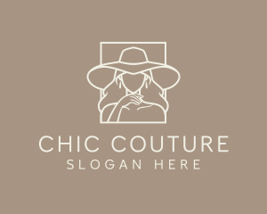 Woman Hat Boutique logo design