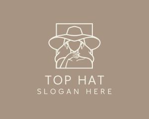 Woman Hat Boutique logo design