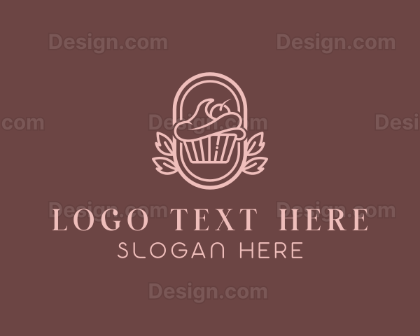 Sweet Cupcake Dessert Logo