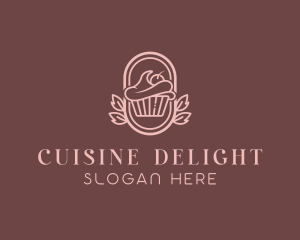 Sweet Cupcake Dessert Logo