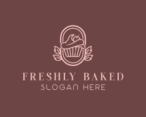 Sweet Cupcake Dessert logo design