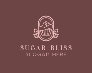 Sweet Cupcake Dessert logo design