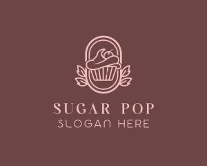 Sweet Cupcake Dessert logo design