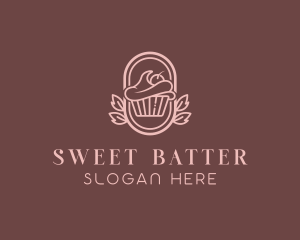 Sweet Cupcake Dessert logo design