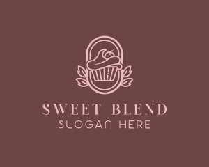 Sweet Cupcake Dessert logo design