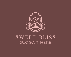 Sweet Cupcake Dessert logo design