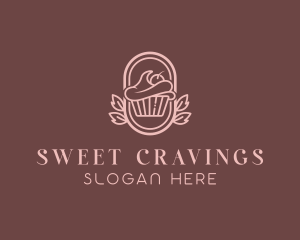 Sweet Cupcake Dessert logo design