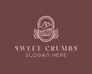 Sweet Cupcake Dessert logo design