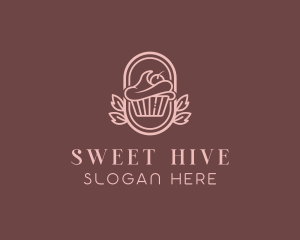 Sweet Cupcake Dessert logo design