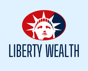 American Statue of Liberty  logo design