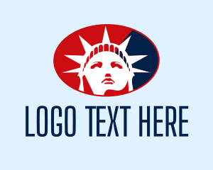 Historic - American Statue of Liberty logo design