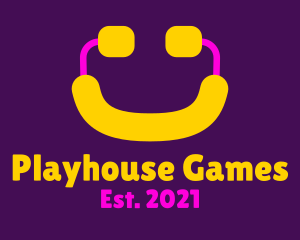 Player Gaming Smile logo design