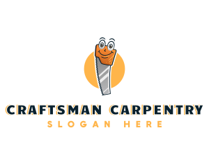 Saw Carpenter Tool logo design