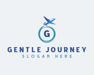 Travel Airplane Tourism logo design