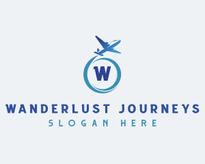 Travel Airplane Tourism logo design