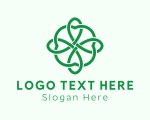 Green Cloverleaf Pattern logo