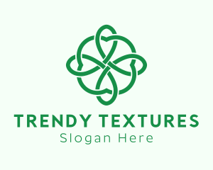 Green Cloverleaf Pattern logo design