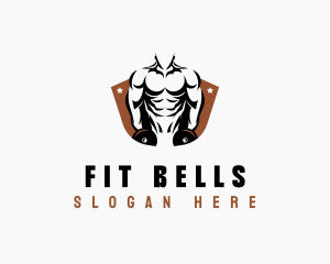 Muscle Weightlifting Fitness logo design