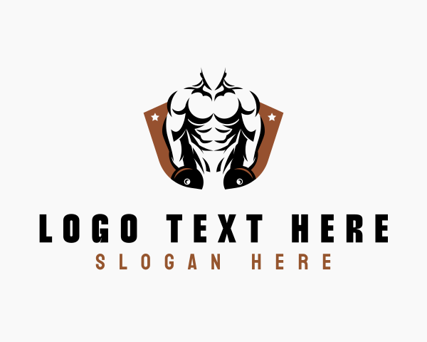 Muscle logo example 1