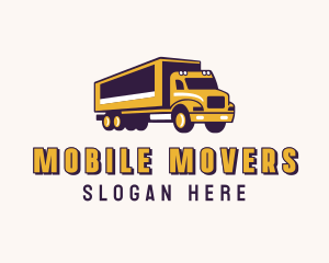 Logistics Cargo Truck logo design