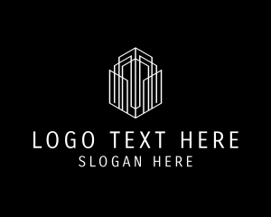 Hexagon Building Tower logo