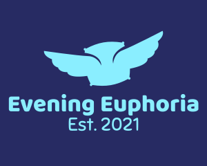 Blue Pillow Wings logo