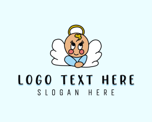 Cute Baby Angel  logo