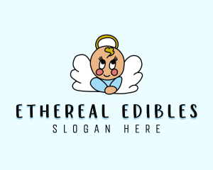 Cute Baby Angel  logo