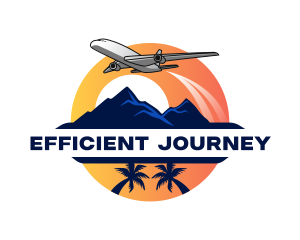 Airplane Travel Trip logo design