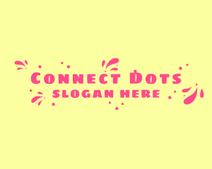 Playful Swoosh Dots logo design