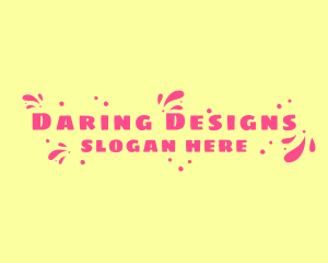 Playful Swoosh Dots logo