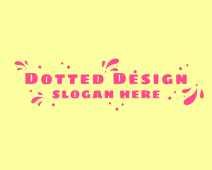 Playful Swoosh Dots logo design