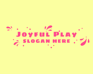 Playful Swoosh Dots logo design