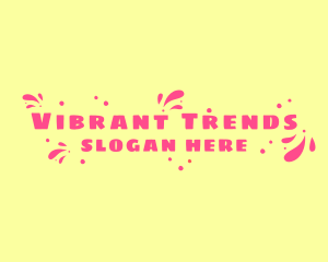Playful Swoosh Dots logo
