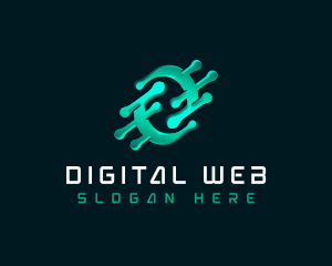 Digital Tech Circuit logo design