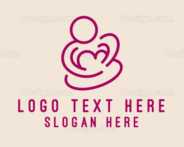 Magenta Mom Breastfeeding Logo