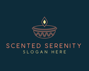 Scented Candle Spa logo design