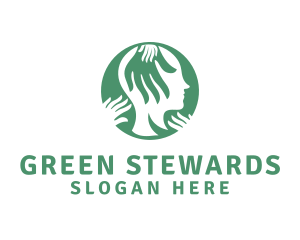 Green Wellness Head  logo design