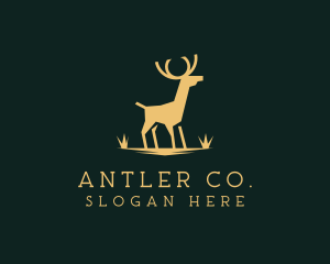 Gold Deer Antler logo