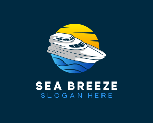 Sunset Sea Yacht logo design