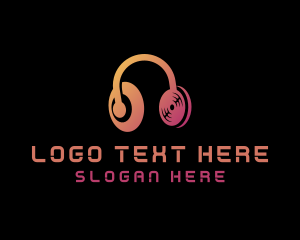Dj - Music Headphones DJ logo design