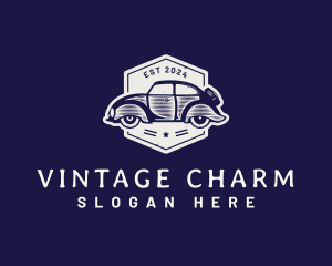 Vintage Car Mechanic logo design