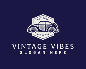 Vintage Car Mechanic logo design