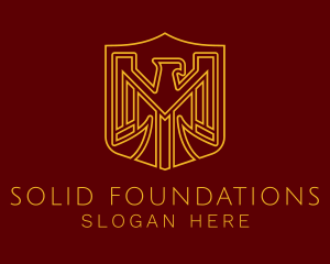 Golden Eagle Crest Logo